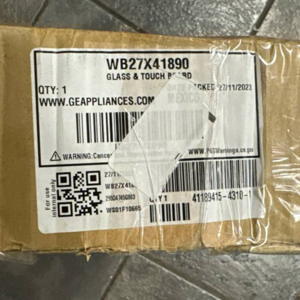 WB27X41890 GE RANGE GLASS TOUCH OVEN CONTROL BOARD brand new